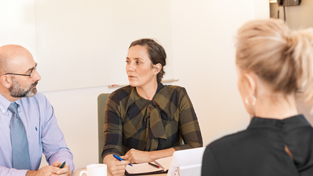 team having a meeting