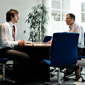 Two men in a meeting